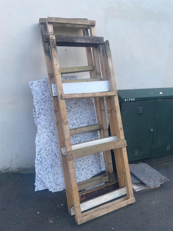 Fly tipped materials -2 Tweedmouth Road, Plaistow, London, E13 9HT