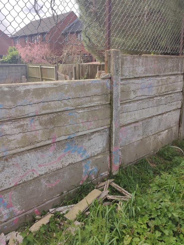 The fence adjoining Roman Road Park and 18 Saxon Road E63RZ is crumbling and is a health and safety hazard. Needs urgent response to mitigate risk of falling on young children in the park or residents of 18 Saxon Road. -18 Saxon Road, East Ham, London, E6 3RZ