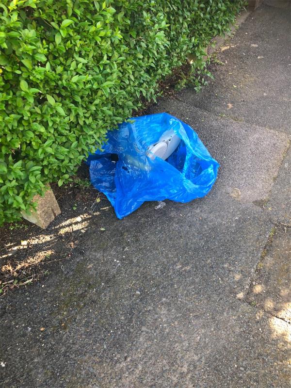 Please clear flytip bag from service road-35 Sunnydene Street, London, SE26 4ER