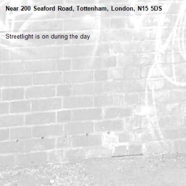 Streetlight is on during the day-200 Seaford Road, Tottenham, London, N15 5DS