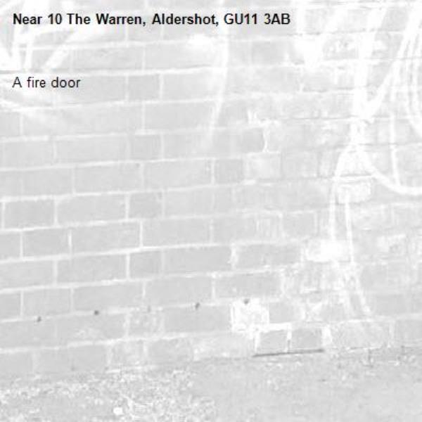 A fire door-10 The Warren, Aldershot, GU11 3AB