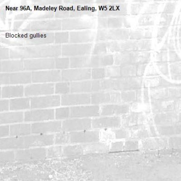 Blocked gullies-96A, Madeley Road, Ealing, W5 2LX