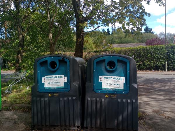 Glass recycling banks are full-159 Rectory Road, Farnborough, GU14 7HS