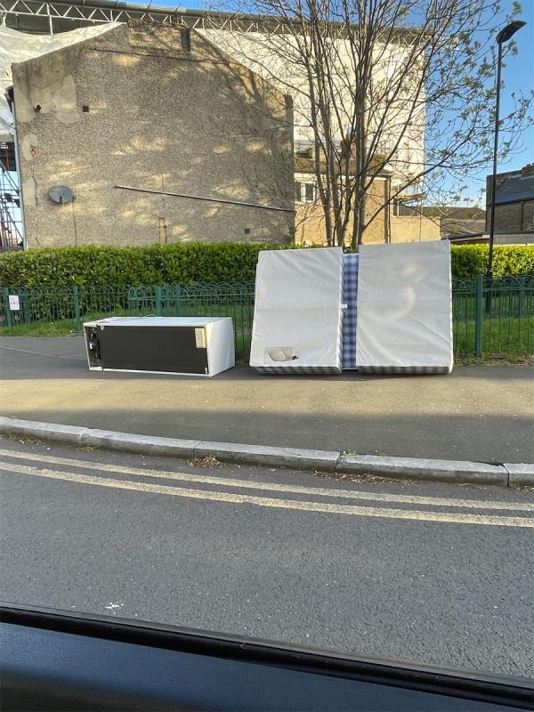 Freezer / Double mattress opposite Chandler Avenue / Newhaven Lane -11 Chandler Avenue, Canning Town, London, E16 4AA
