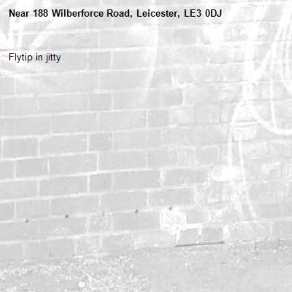 Flytip in jitty-188 Wilberforce Road, Leicester, LE3 0DJ
