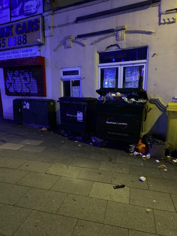 This is a location where bags of rubbish are being dumped by the bins weekly. It is not he pedestrianised area of Burford Road by the High Street. It is very easy to find.  -3-4 Burford Road, Stratford, E15 2SP, England, United Kingdom