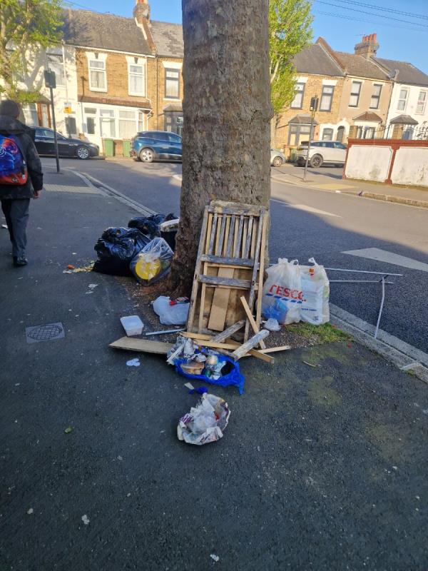 Fly tipping-62 Lansdown Road, Forest Gate, London, E7 8NE