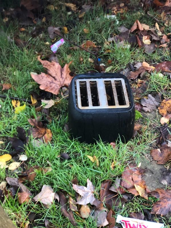 Please clear a toaster from driveway to 218 Waters Road garage-452 Whitefoot Lane, Bromley, BR1 5SF