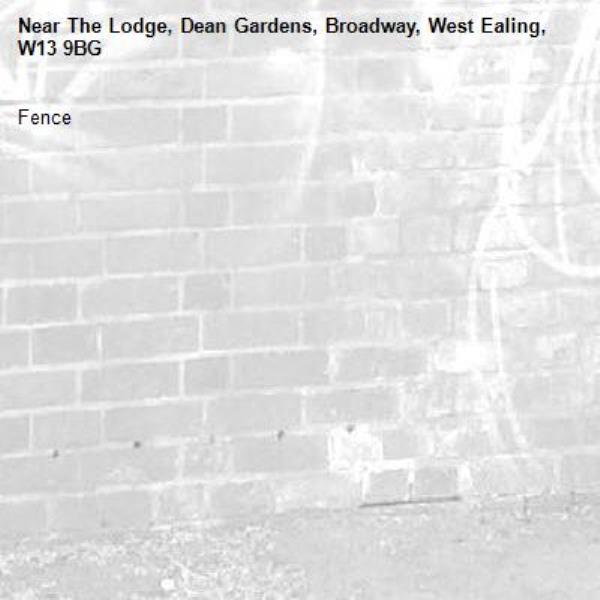 Fence -The Lodge, Dean Gardens, Broadway, West Ealing, W13 9BG