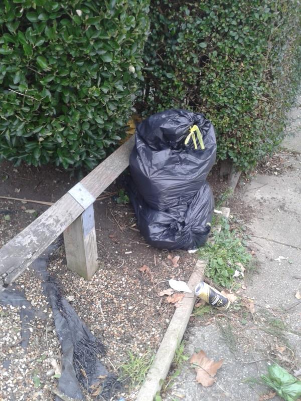 Junction of Downham Way. Please clear 3 black bags-62 Headcorn Road, Bromley, BR1 4SG