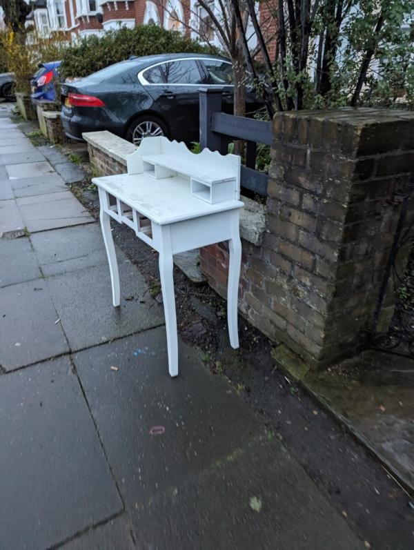 The usual neighbour fly tipping their crap. -14 Birkhall Road, Catford, London, SE6 1TE