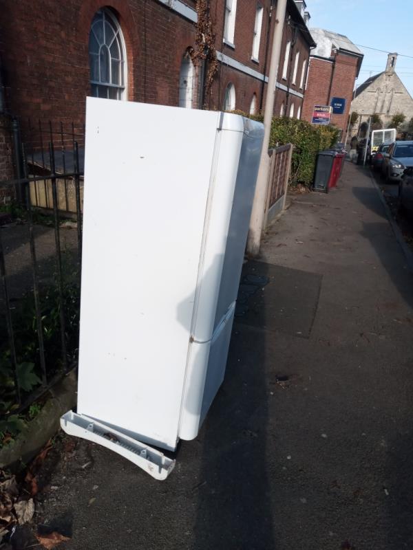 Fridge freezer dumped Russell Street, 2 man lift. -11 Russell Street, RG1 7XD, England, United Kingdom